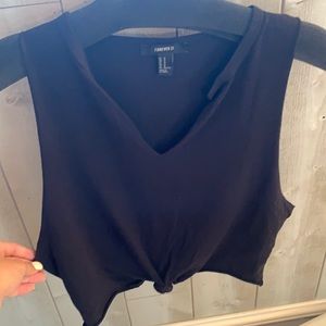 Forever21 V-neck Crop Top